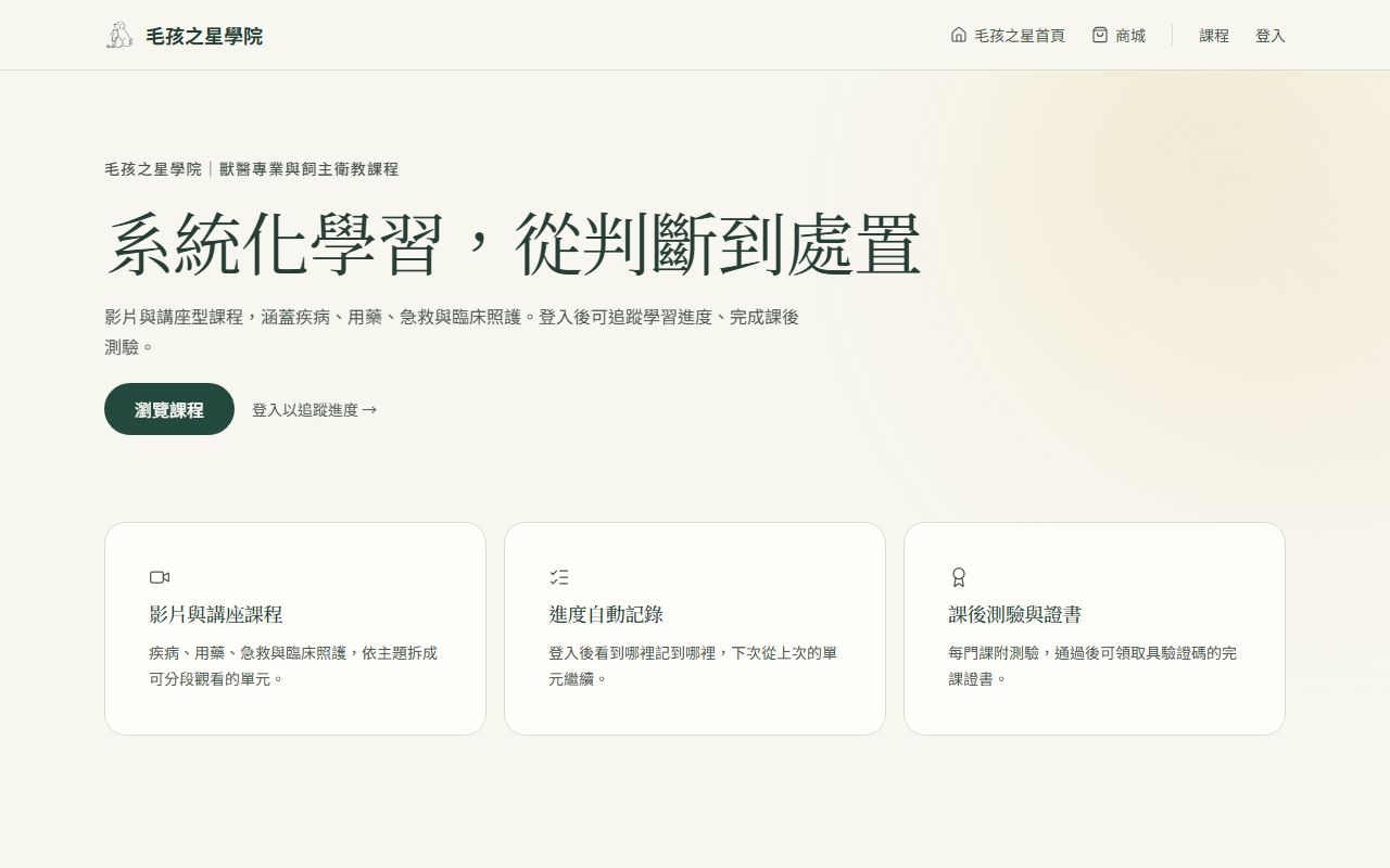 learning 影片課程平台 的畫面擷取